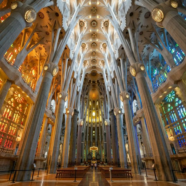 Interior of Sagrada Família